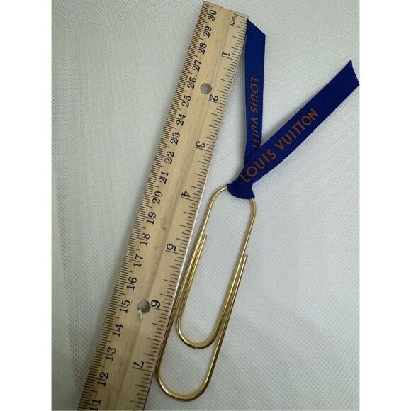 Louis Vuitton Ribbon Gold Bookmark - Picture 3 of 5